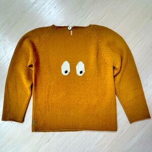 Kids Oeuf alpaca knit sweater, size 6